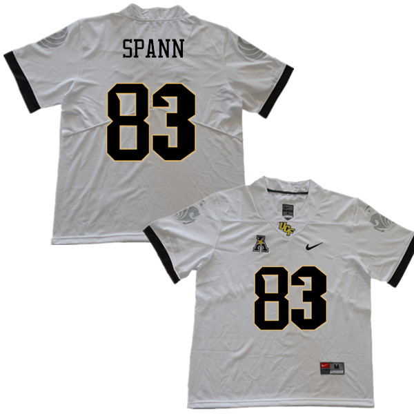 Men #83 Elijah Spann UCF Knights College Football Jerseys Sale-White - Click Image to Close